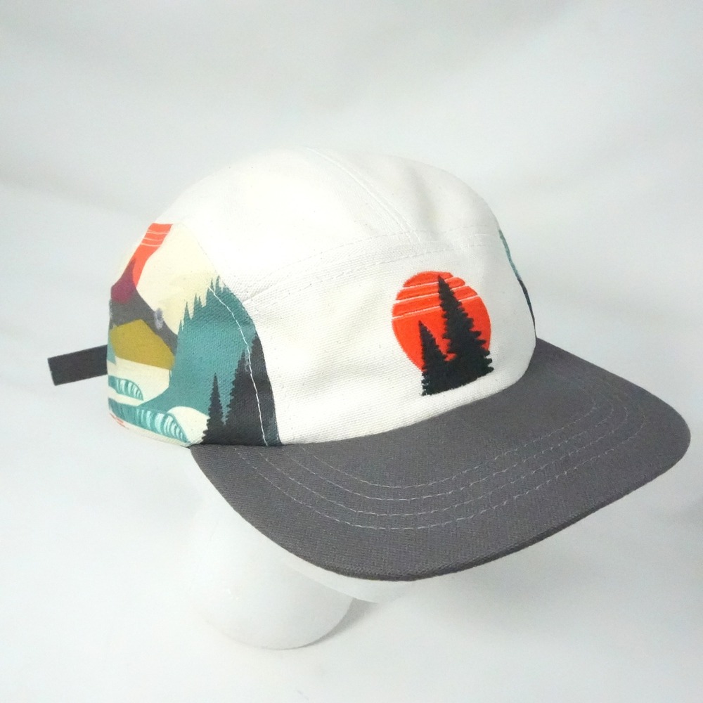 Rustek x Abel 5 Panel Organic Cotton Bamboo Cork Brim Men Hat One Size Skate - Picture 1 of 11